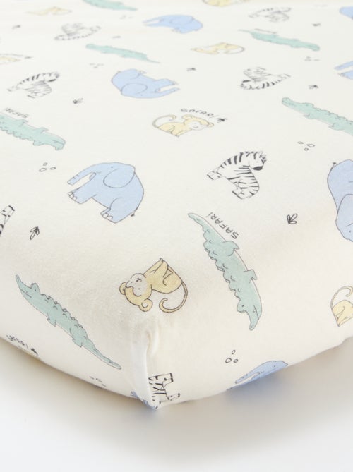 Lot de 2 draps housse en coton - Kiabi