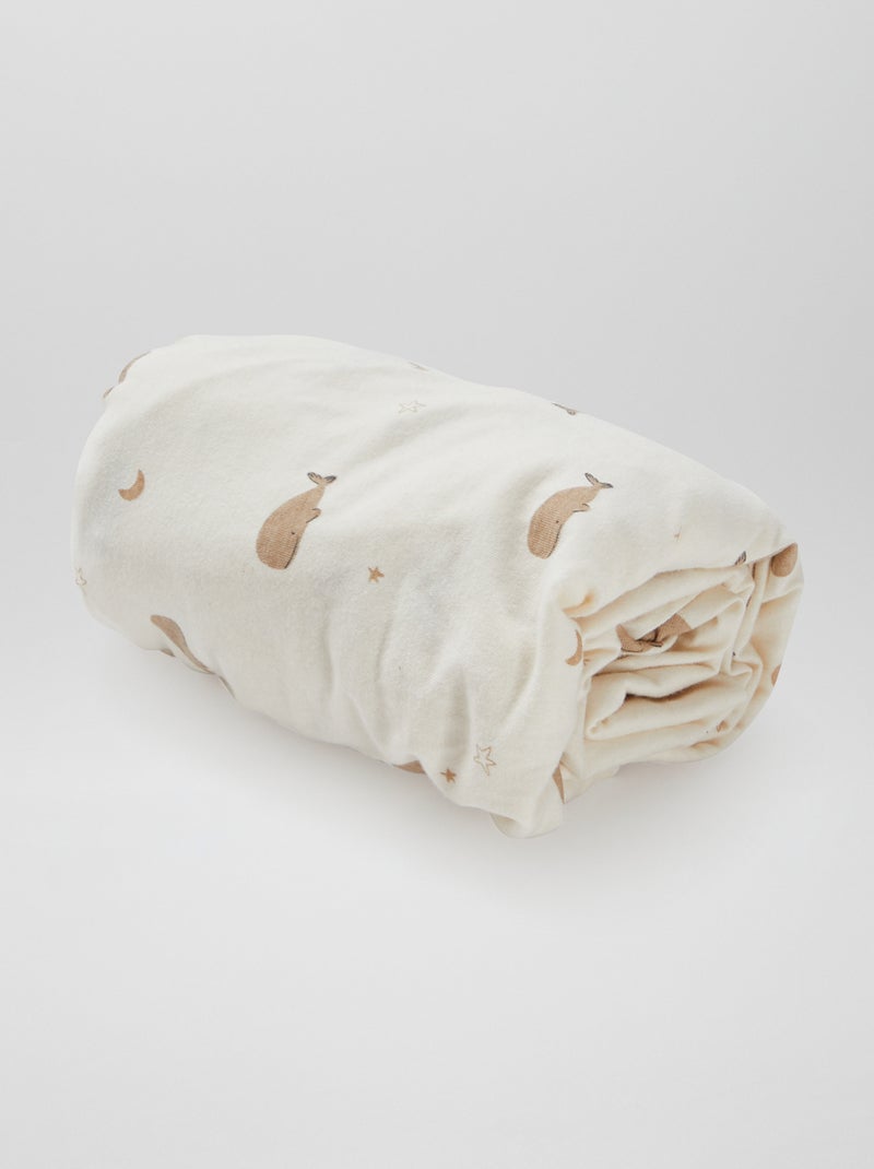 Lot de 2 draps housse en coton Bleu - Kiabi