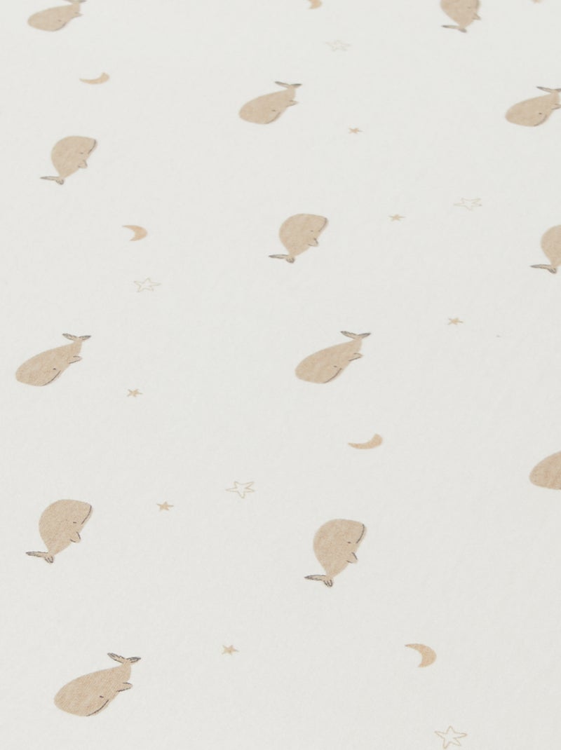 Lot de 2 draps housse en coton Bleu - Kiabi