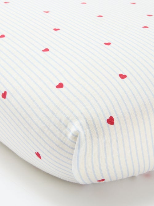 Lot de 2 draps housse en coton - Kiabi