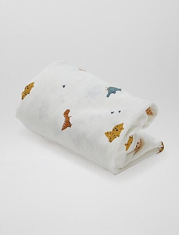 Lot de 2 draps housse en coton