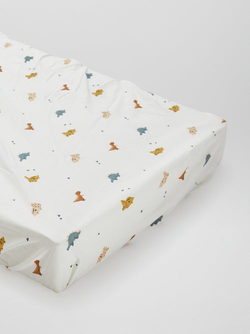 Lot de 2 draps housse en coton - Kiabi