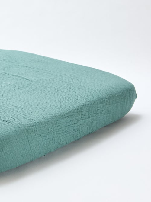 Lot de 2 draps housse gaze doux - Kiabi