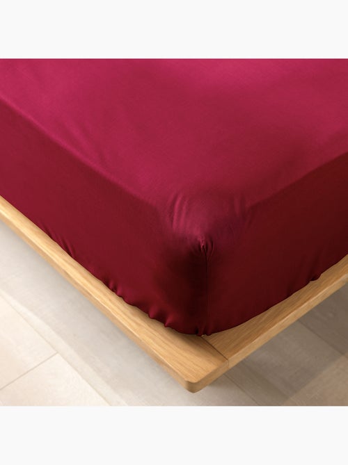 Lot de 2 draps housse King size en coton bio - Kiabi