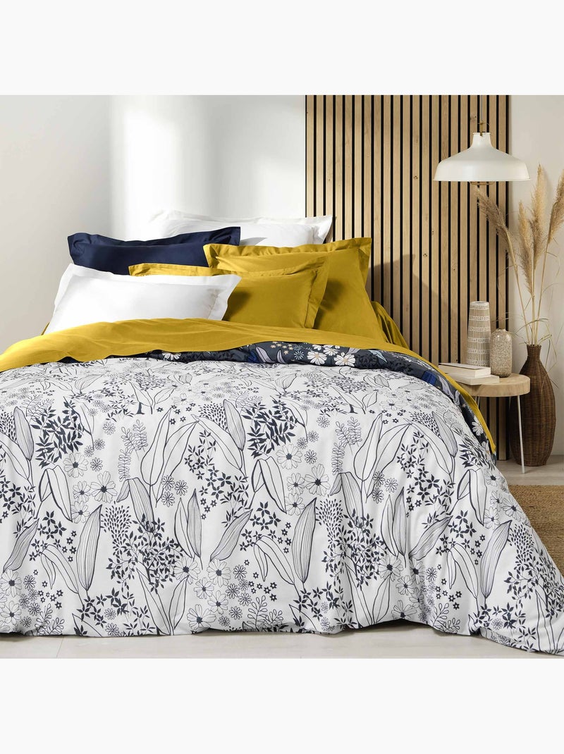Lot de 2 draps housse King size en coton bio Ocre - Kiabi