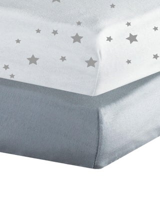 Lot de 2 draps housse pour bébé