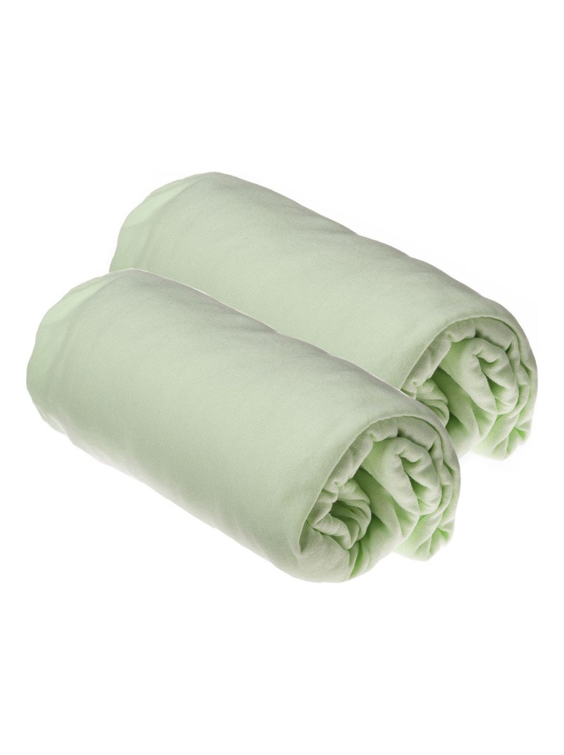 Lot de 2 Draps housse pour matelas bébé Dulce - AKITEN RETAIL Vert - Kiabi