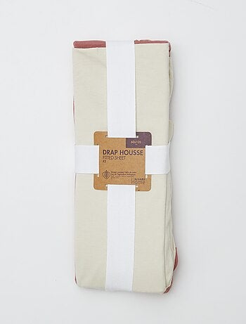 Lot de 2 draps housses - 60 x120 cm