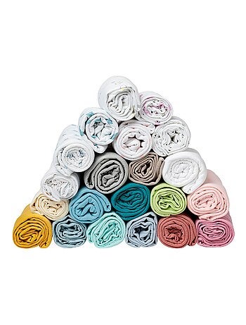 Lot de 2 draps-housse 60x120 cm Naissance en Coton Imprimés - Babycalin