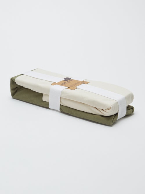 Lot de 2 draps housses bébé 60 x120 cm en jersey - Kiabi Home - Kiabi Lot de 2 draps housses bébé 60 x120 cm en jersey - Kiabi Home - Kiabi