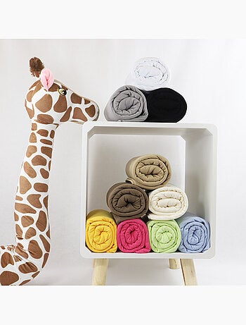 Lot de 2 draps housses coton extensible bébé KIDOR