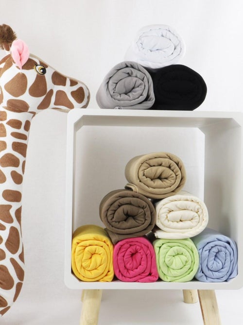 Lot de 2 draps housses coton extensible bébé KIDOR - Kiabi