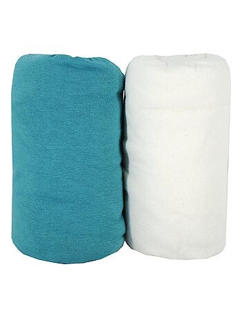 Lot de 2 draps-housse 60x120 cm Naissance en Coton Imprimés - Babycalin