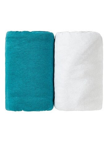 Lot de 2 draps-housse 60x120 cm Naissance en Coton Imprimés - Babycalin
