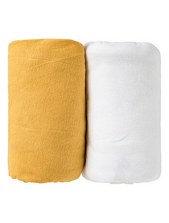 Lot de 2 draps-housse 60x120 cm Naissance en Coton Imprimés - Babycalin