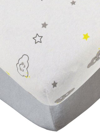 Lot de 2 draps housses en coton