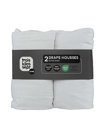 Lot De 2 Draps-housses Lit Bébé