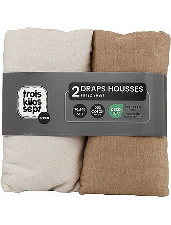 Lot De 2 Draps-housses Lit Bébé