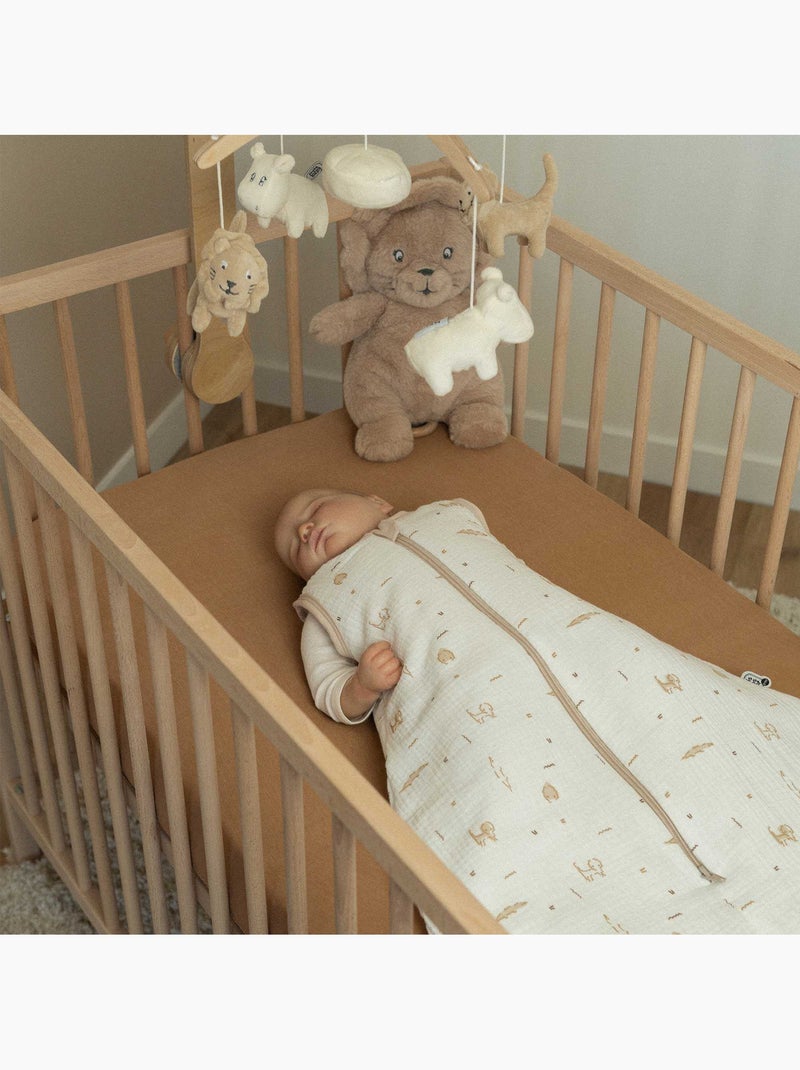 Lot De 2 Draps-housses Lit Bébé Camel - Kiabi