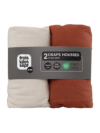 Lot De 2 Draps-housses Lit Bébé