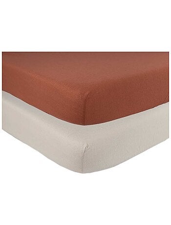 Lot de 2 draps-housses lit bébé