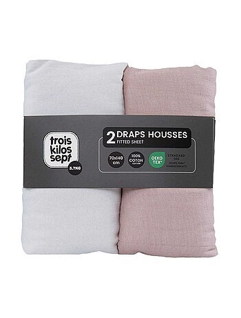 Lot De 2 Draps-housses Lit Bébé