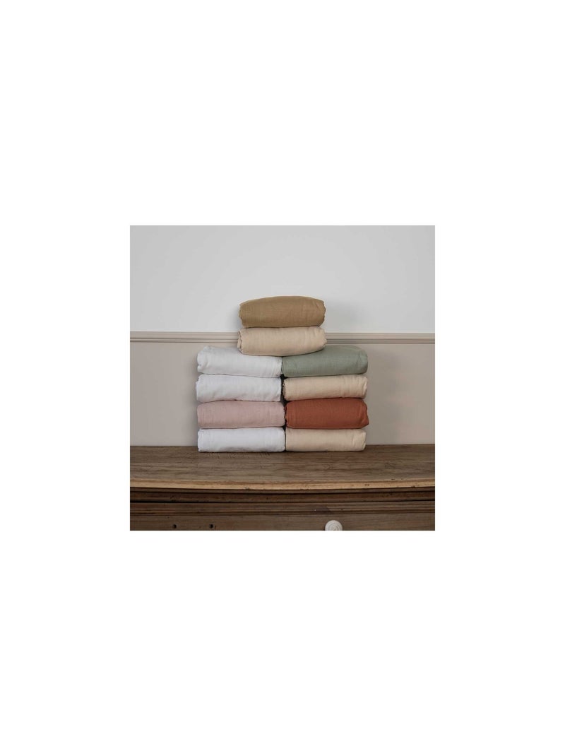 Lot De 2 Draps-housses Lit Bébé Vieux rose - Kiabi