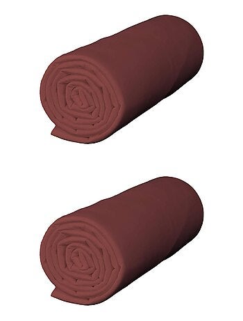 Lot de 2 draps housses