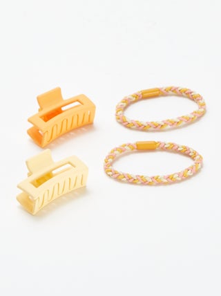 Lot de 2 élastiques + 2 pinces