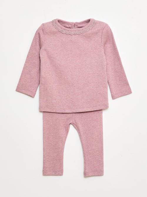 Lot de 2 ensemble t-shirt + legging - 2 pièces - Kiabi