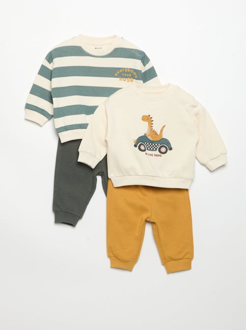 Lot de 2 ensembles 2 pièces - sweat + pantalon - Kiabi