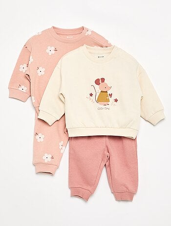 Lot de 2 ensembles 2 pièces - sweat + pantalon