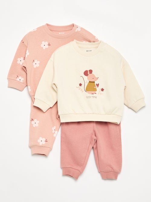 Lot de 2 ensembles 2 pièces - sweat + pantalon - Kiabi