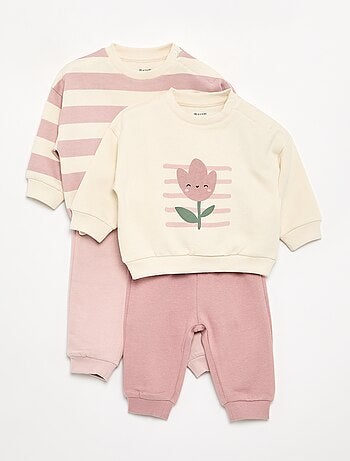 Lot de 2 ensembles 2 pièces - sweat + pantalon