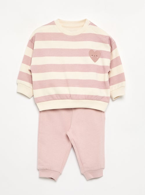 Lot de 2 ensembles 2 pièces - sweat + pantalon - Kiabi Lot de 2 ensembles 2 pièces - sweat + pantalon - Kiabi