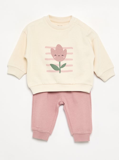 Lot de 2 ensembles 2 pièces - sweat + pantalon - Kiabi Lot de 2 ensembles 2 pièces - sweat + pantalon - Kiabi
