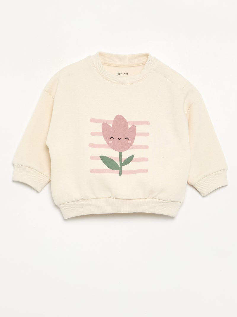 Lot de 2 ensembles 2 pièces - sweat + pantalon Blanc - Kiabi