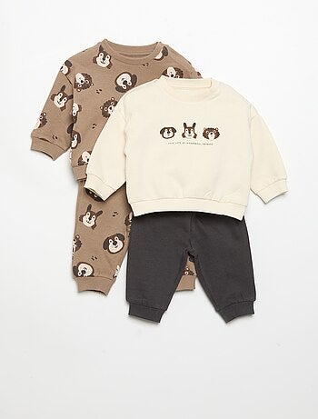 Lot de 2 ensembles 2 pièces - sweat + pantalon
