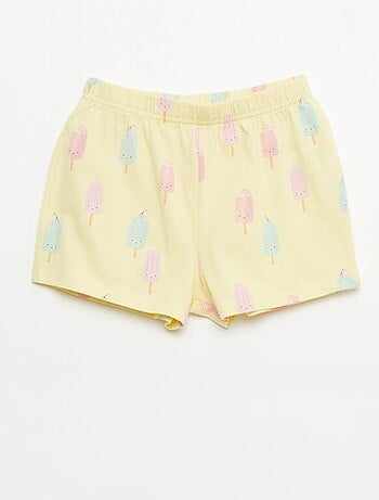 Lot de 2 ensembles de pyjama court en jersey coton