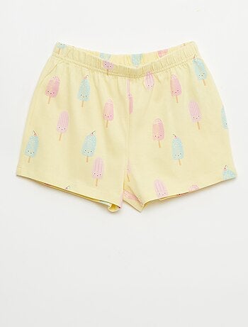 Lot de 2 ensembles de pyjama court en jersey coton