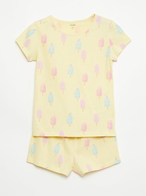 Lot de 2 ensembles de pyjama court en jersey coton - Kiabi