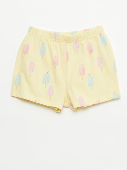 Lot de 2 ensembles de pyjama court en jersey coton - Kiabi