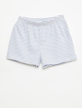 Lot de 2 ensembles de pyjama court en jersey coton