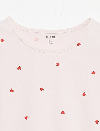 Lot de 2 ensembles de pyjama court en jersey coton