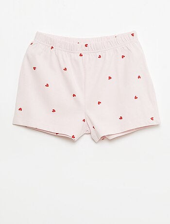 Lot de 2 ensembles de pyjama court en jersey coton