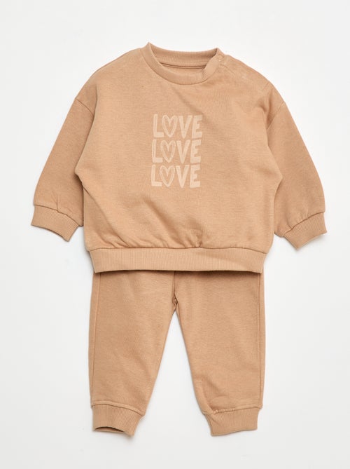 Lot de 2 ensembles pull + pantalon en coton - Kiabi