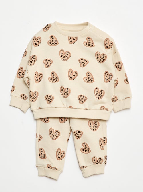 Lot de 2 ensembles pull + pantalon en coton - Kiabi