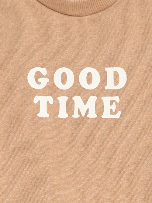 Lot de 2 ensembles pull + pantalon en coton - Kiabi