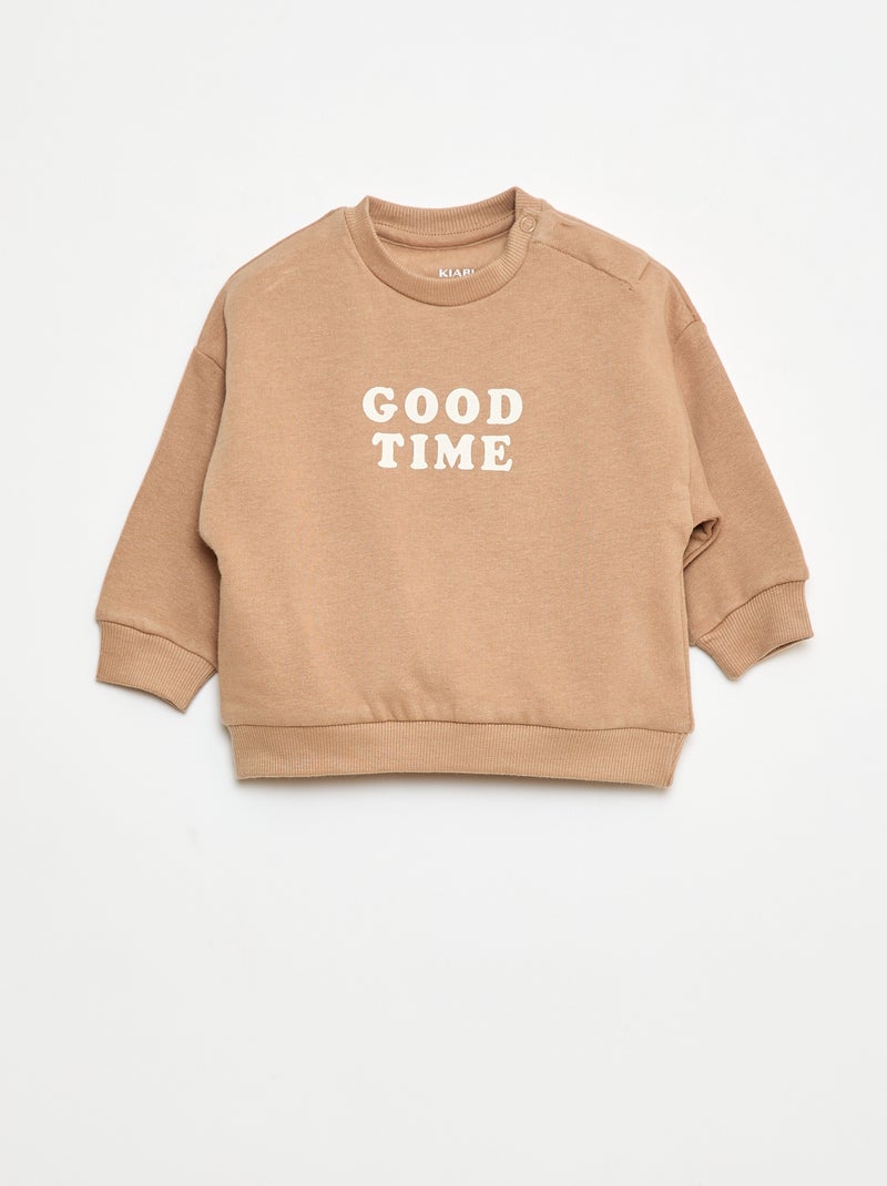 Lot de 2 ensembles pull + pantalon en coton Blanc - Kiabi