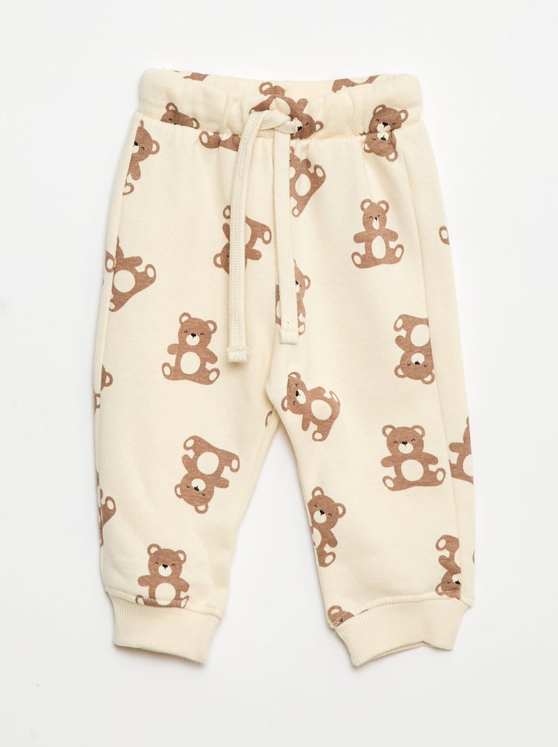 Lot de 2 ensembles pull + pantalon en coton Blanc - Kiabi